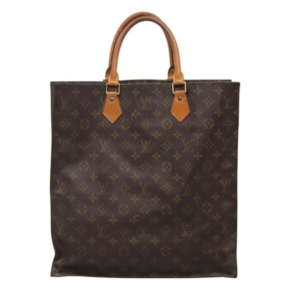 LOUIS VUITTON Monogram Sac Plat Hand Bag M51140 LV Auth 129096 - Picture 2 of 16